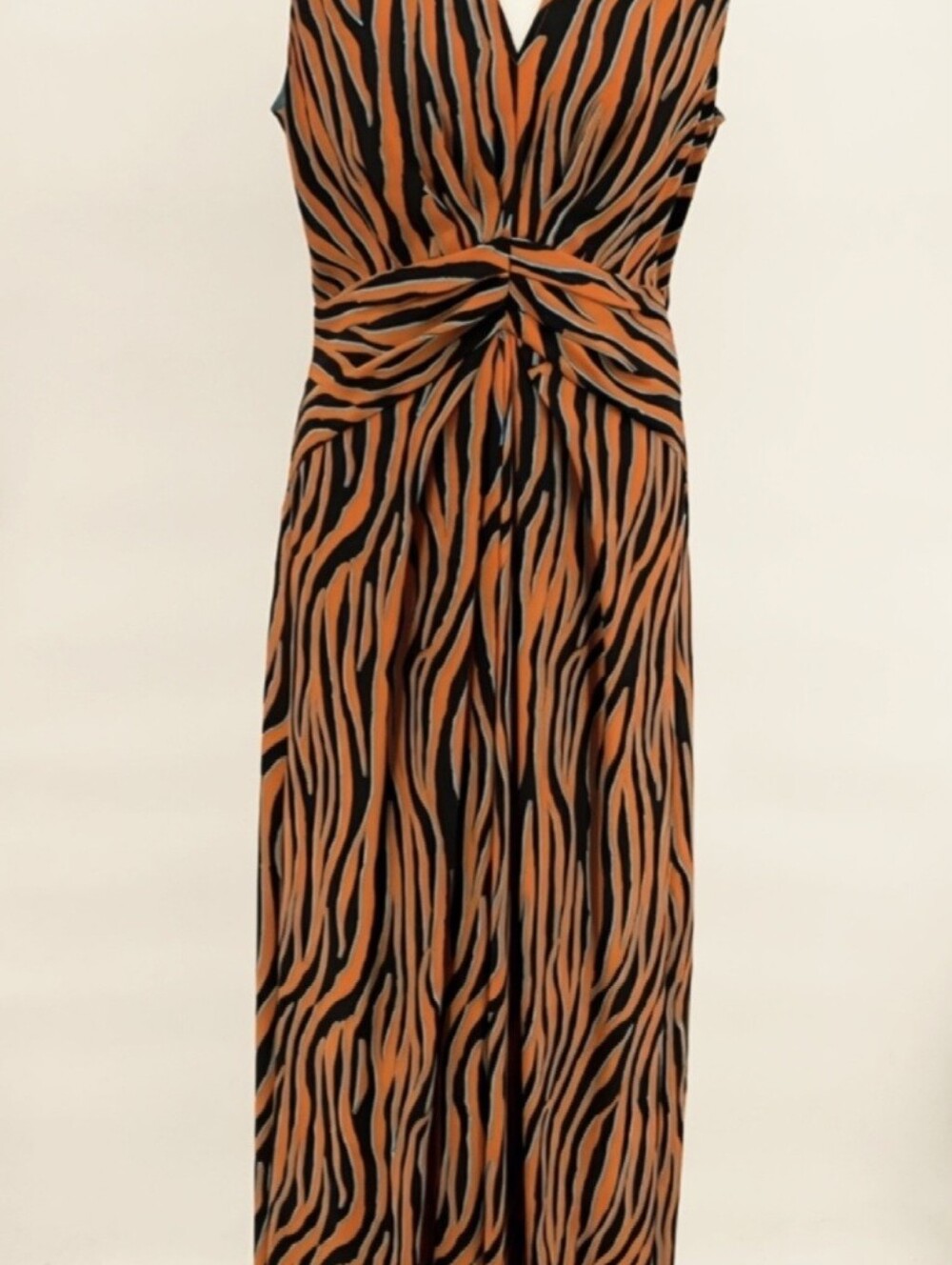 Diane von Furstenberg Ace Animal Print Maxi Dress Size 10